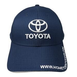 Toyota Strapback Hat Blue One Size Embroidered Logo Atlanta Cap Company